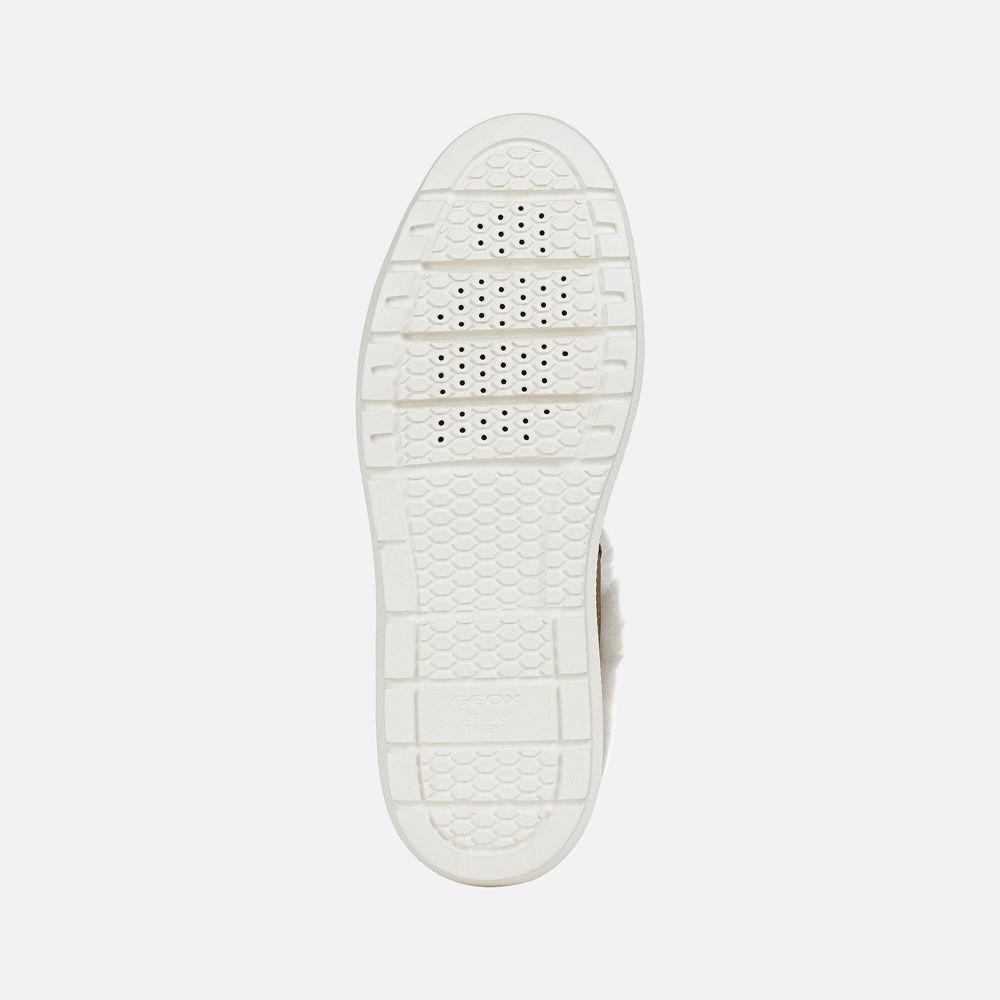 Tenis Geox Senhora Verde Oliva/Branco - Kaula Abx - LIJES0357